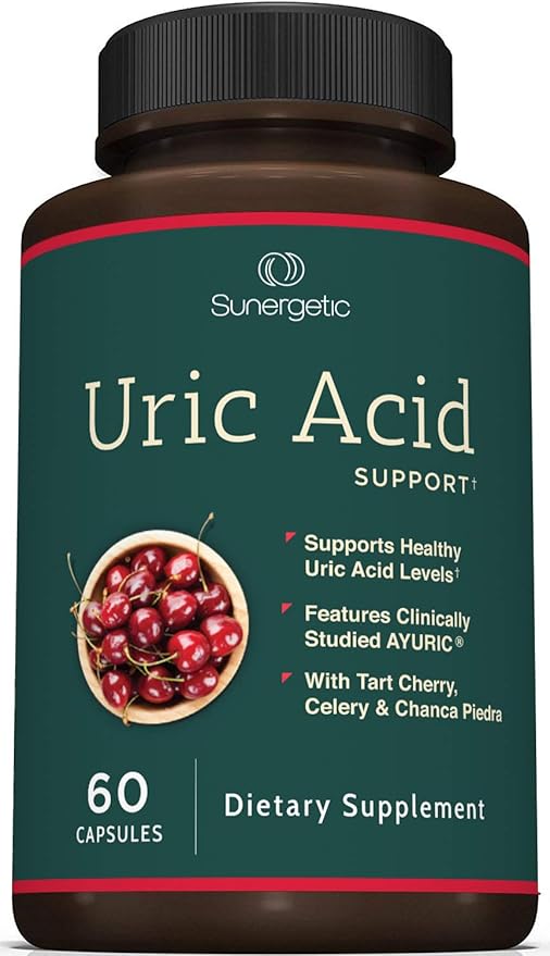 Sunergetic Premium Uric Acid Support Supplement 60 Veggie