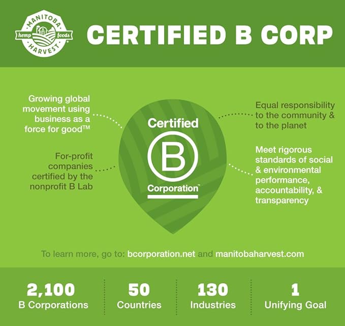 Manitoba Harvest Hemp Yeah! Organic Plant-Based 20g of 4g of 1.9g Omegas 3&6, Non-GMO, 16 Oz