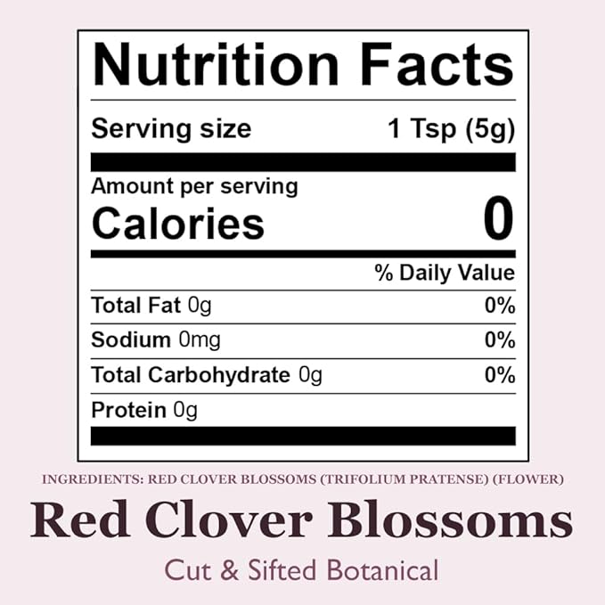 Organic Positively Botanicals Company, Red Clover 4 Ounce
