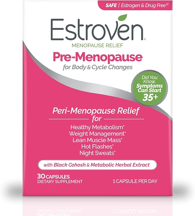 Estroven Menopause Relief Bundle with Pre-Menopause 30 Ct 30 Ct