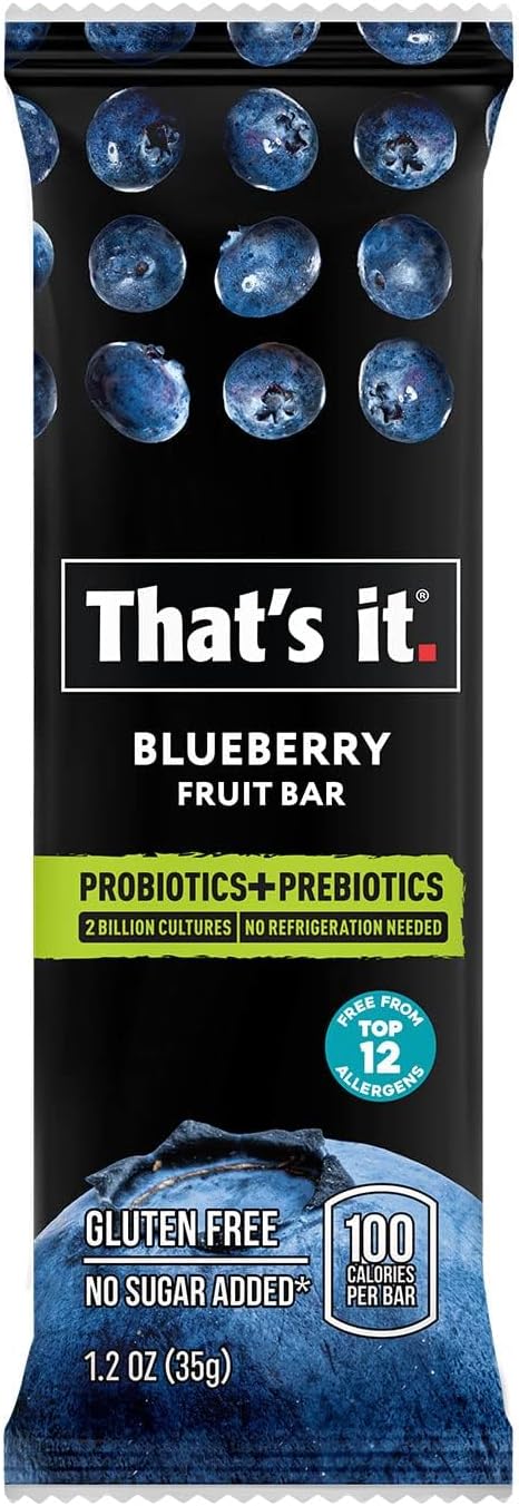 That's it. Blueberry Probiotic Fruit Bars, 100% All (12 Pack)