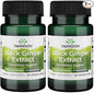 Swanson Black Ginger Extract (30 Veggie 100mg Each) 2 Pack