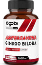 agobi 1600mg Ashwagandha with Ginkgo Biloba Supplement 240 Veggie