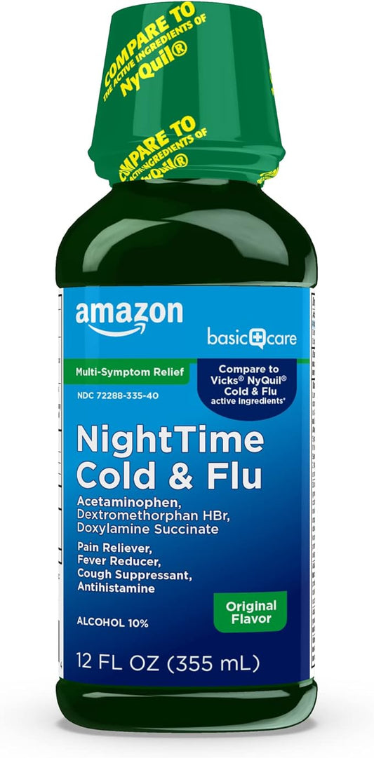Amazon Basic Care Nighttime Cold and 12 fl 1)