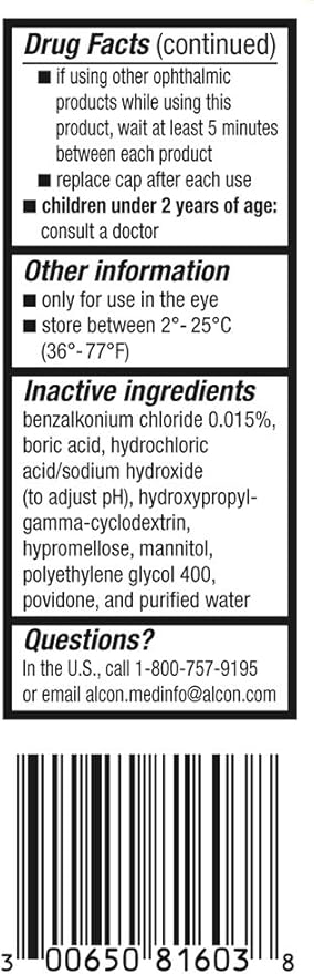 Pataday Once Daily Relief Extra Strength 2.5ml, 2 2 Count(Pack 1)