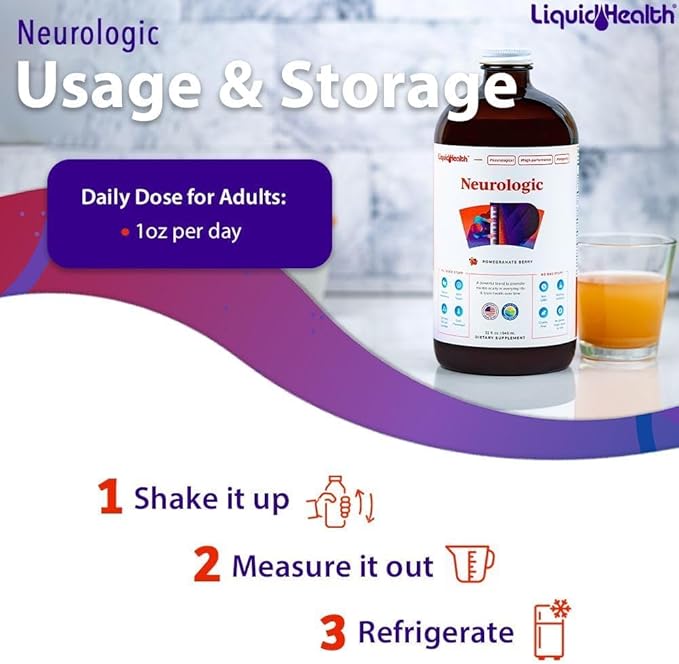 LIQUIDHEALTH 32 Oz Liquid Neurologic Focus (3 Pack)