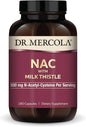 Dr. Mercola NAC with Milk Thistle, 90 Servings (180 Capsules), 500 mg