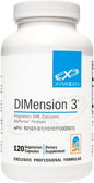 XYMOGEN DIMension 3 - Diindolylmethane DIM Supplement with Curcumin + BioPerine - Supports Healthy Estrogen Detox, Hormonal Balance for Women and Men - Menopause Relief + PMS Support (120 Capsules)