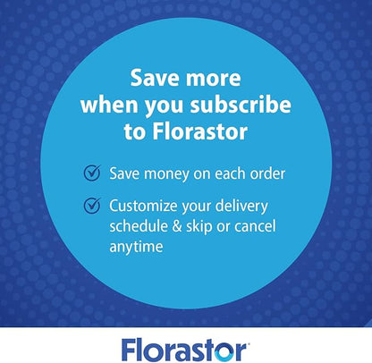 Florastor Probiotics for Digestive and Immune Health, 54 Capsules, Probiotics for Women & Men, Helps Flush Out Bad Bacteria, Boosts The Good with Our Strain Saccharomyces Boulardii, Packaging May Vary