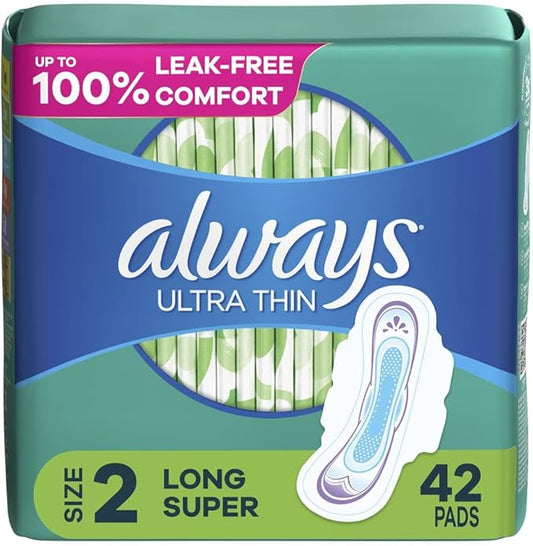 Always Ultra Thin, Feminine Pads 2 Long 42)