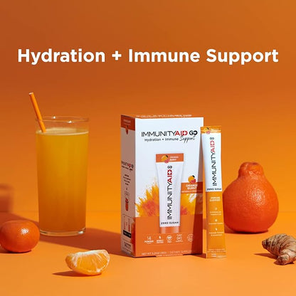LIFEAID IMMUNITYAID GO! Zero Sugar Immunity 5 calories, 14 Pack