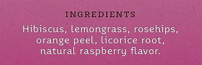 Stash Tea Wild Raspberry Hibiscus Herbal Tea, 6 Boxes of 30 Tea Bags Each (180 Tea Bags Total)