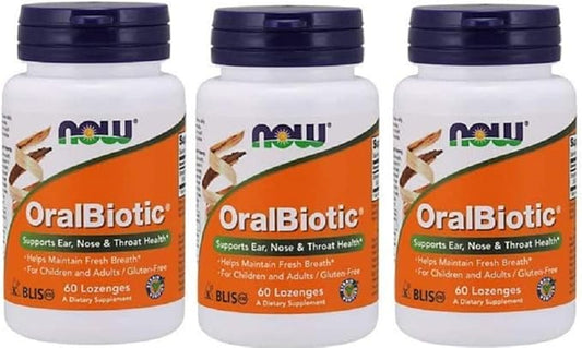NOW Foods - Oralbiotic Blis K12(R) 60 Loz (Pack of 3)