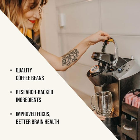 Kimera Koffee Organic Ground Coffee, Original Blend, Medium Roast infused with Taurine, Alpha GPC, DMAE, and L-theanine