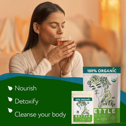 Super Value Pack 5 LB - Organic Stinging Nettle Leaf Tea - Allergy Relief, Blood Circulation, Fluid Balance - Support Joints, Hair, Skin