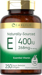 Carlyle Vitamin E 400 IU Softgels 250 Count