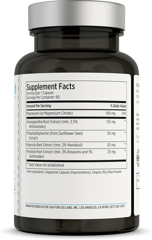LES Labs Cortisol Health – Stress 60 Capsules