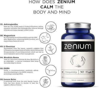 Relieve Stress, Tension, Worry, Nervousness, & Irritability |60 Capsules