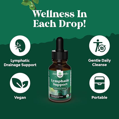Certified Organic Lymphatic Drainage Drops 60 Servings