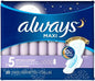 Always Extra Heavy Overnight Maxi Pads 20 Count