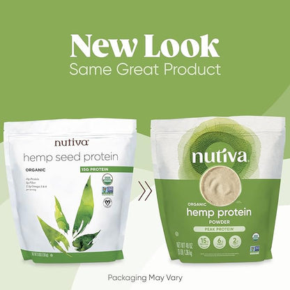 Nutiva Organic Cold-Pressed Raw Hemp Seed 3 Pound, 30 Approved,