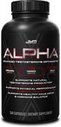 Alpha JYM X Advanced Hormone Optimization, Vitality, Optimization, DHEA, Ashwagandha, Boron, Shilajit, Fenugreek, Eurycoma, Damiana, Quercetin, DIM, JYM Supplemental Science, 240 Vegetarian Capsules