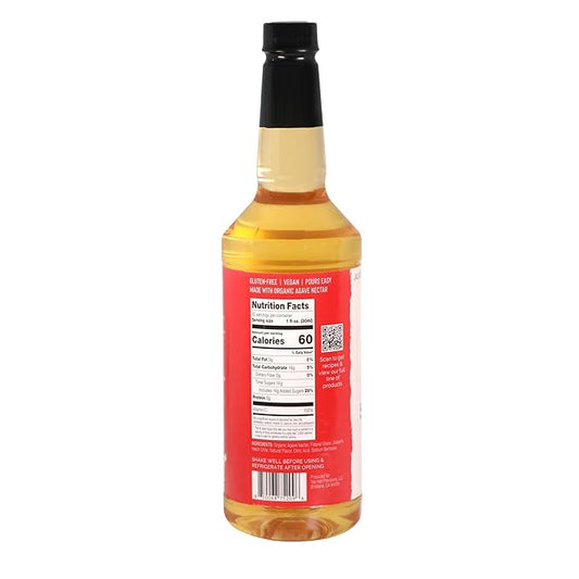 Top Hat Spicy Agave Nectar - Made with 100% Organic Agave Nectar, Hatch Chile & Jalapeño - Lower Calorie Hot Agave Syrup Sweetener for Margaritas, Cocktails, Mocktails, Lemonades, Soda, Coffee, Tea & Desserts - 32oz Bottle