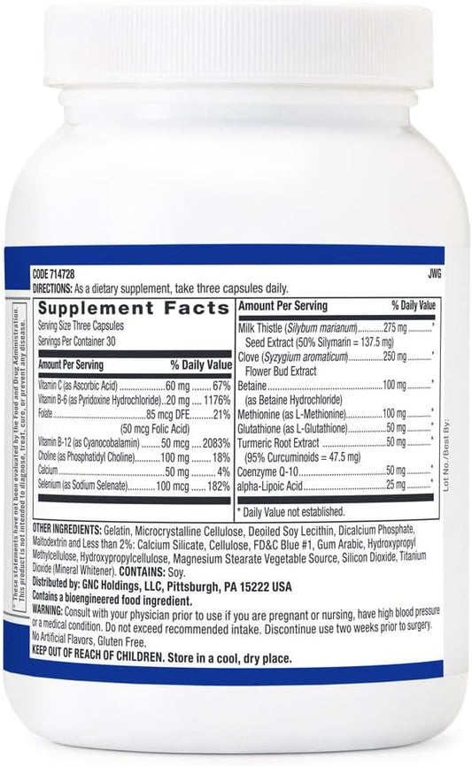 GNC Preventive Nutrition Liver Health Formula 90 Capsules