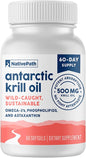 NativePath Antarctic Krill Oil 3 Krill 500mg Softgels 3 Supplement 60 ct
