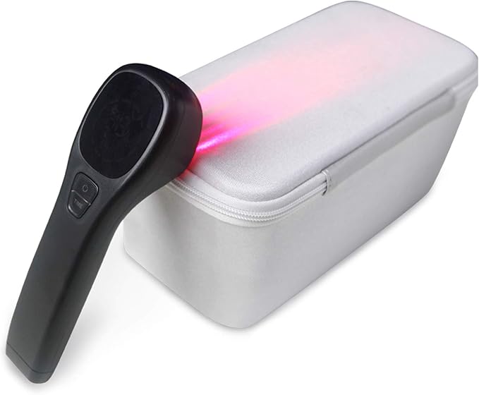 YJT Red Light Therapy Device 650nm and 808nm (Two*808nm) (Two*808nm) (Black)