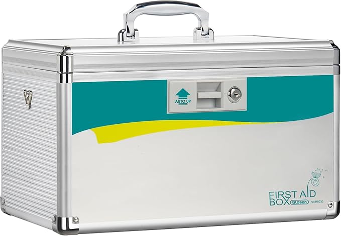 Medicine Lock Box,locking medicine box, Security Large-16inch】 15.9x9.3x8.9 15.9x9.3x8.9 Inch,lock