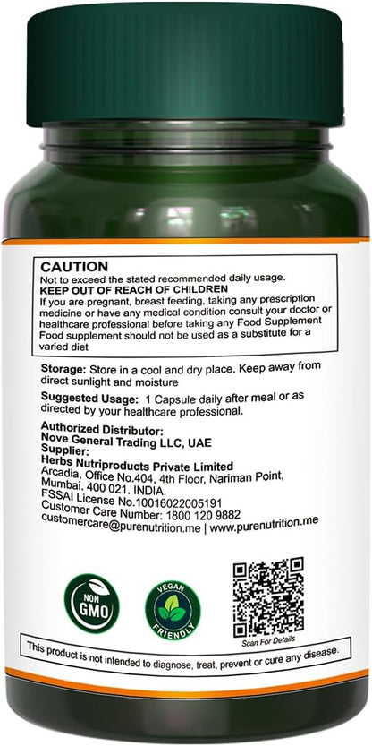 Pure Nutrition Neem Capsules 700mg, 60 2600mg Neem