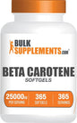 BulkSupplements.com Beta Carotene 25000 IU Softgels 1 Softgel 365 Count 1)