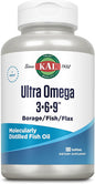 KAL Ultra Omega 3-6-9 1200mg 100 Softgels