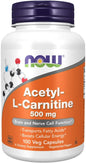 NOW Supplements, Acetyl-L Carnitine 500 mg, 100 Veg