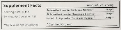 Banyan Botanicals Triphala Powder- Certified Organic