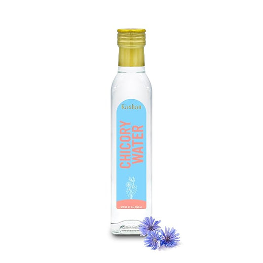 Kashan Natural Chicory Water, Flavour Frappes, Add to Cocktails, Smoothies, Milkshakes and Coffee -Food Grade Baking, Food Flavoring, Beneficial For Health 8.1 Fl Oz (240ml)