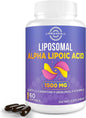 Liposomal Alpha Lipoic Acid 1500mg 900mg & 100mg & 15mg，ALA Supplement 60 Softgels