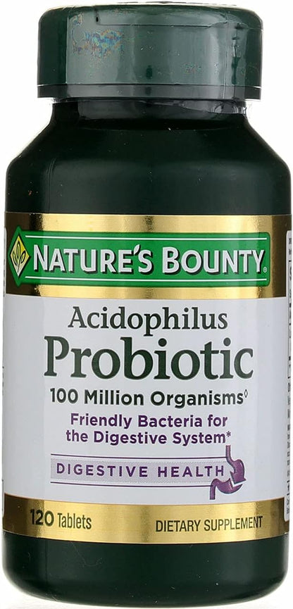 Nature's Bounty Probiotic Acidophilus Tablets, 120 3)