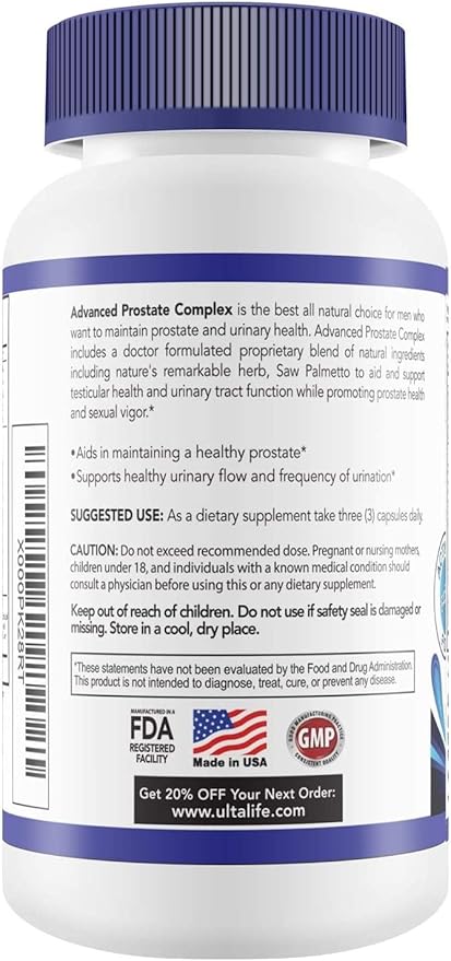 Advanced Saw Palmetto Prostate Supplement for Men w/Beta Sitosterol + #1 Rated Best Health Formula to Reduce Urge for Frequent Urination, DHT Blocker, Improve Sleep, Performance- 90 Capsules