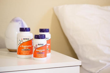 NOW Supplements, L-Tryptophan 500 mg, Encourages 60 Veg
