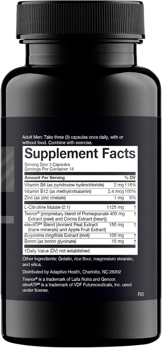 Nugenix Total-T, Free and Total Testosterone Booster Supplement for Men, 42 Count