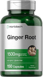 Horbäach Ginger Root Capsules 1500 mg 150 Pills