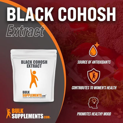 BulkSupplements.com Black Cohosh Extract Powder 80mg per 250g (8.8 (8.8 oz) 1)