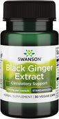 Swanson Black Ginger Extract (30 Veggie 100mg Each) 1 Pack