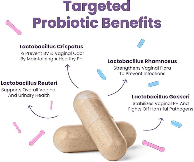 Healthy Box Probiotics Vaginal Care Advanced Formula for PMS Relief, Hormonal Balance, and UTI Prevention