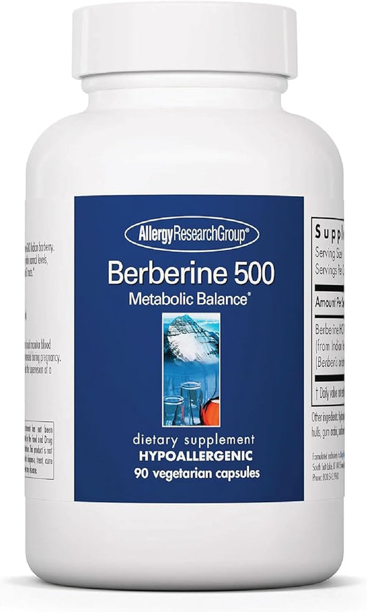 Allergy Research Group Berberine 500mg Supplement 90 Count
