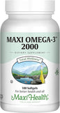 Omega 3 Fish Oil - Triple Strength 2000 mg Kosher Fish Oil Supplements - No Fishy Aftertaste Omega 3 Supplement - Burpless Fish Oil Omega 3 Fatty Acid Supplement with EPA and DHA (100 Softgels)