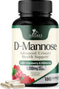 D-Mannose & Cranberry Extract 1350mg Advanced 180 Capsules