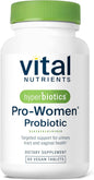Hyperbiotics Vital Nutrients Pro Women Probiotics for Women | Vaginal Probiotics for PH Balance | Oral Probiotic for Vaginal Health and Urinary Tract Health | 6 Targeted Strains | 60 Vegan Tablets